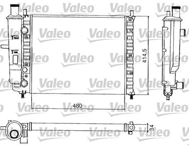 Valeo 731582 Radiator, engine cooling