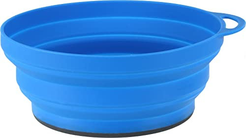 Lifeventure Silicon Ellipse Collapsible and Portable Bowl for Camping, Travel & Outdoor - Blue