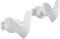 SOMATHERM FOR YOU - B21814B - Ganci V per asciugamano asciutto bianco - tubo tondo a vite
