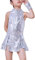 LOLANTA Mädchen Pailletten-Kostüm Hip Hop Dancewear Funkelndes Tanzkleid Gesetzt, Silber, 6-7 Jahre, 130