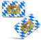 Biomar Labs® 2 x Aufkleber 3D Gel Silikon Stickers Bayern Bavaria Flagge Fahne Flag Länderflagge Auto Motorrad Fahrrad Fenster Tür PC Handy Tablet Laptop F 69