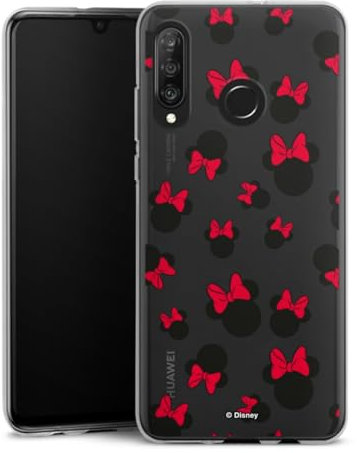 Silikon Hülle kompatibel mit Huawei P30 Lite Case transparent Handyhülle Maus Disney Mickey & Minnie Mouse