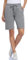 MOVE BEYOND Damen Bermuda Shorts Kurze Hose Sommer Baumwolle Sporthose Jogginghose Knielang mit 3 Taschen, Grau, S