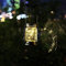 YJFWAL 1 Packung Gießkanne für Weihnachten Mit Lichter Solar, Garten Gießkanne Lichter Gartenlichter Deko Solarlampe Glas für Außen Solarleuchte Glas Hängend für Balkon Garten Hof Weihnachten Deko