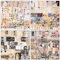 Draupnir 800 Stück Vintage Scrapbooking Papier Washi Sticker Aesthetic Set Aufkleber Bullet Journal Sticker Scrapbook Zubehör für Kalender Notizbuch Tagebuch - Collection