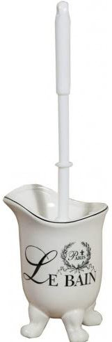 Biscottini Porcelain toilet brush L12xPR10xH16.2 - Toilet brushes & holders - Toilet brush set - Bathroom & home essentials - Bathroom accessories - Bathroom cleaning brush - Toilet brushes