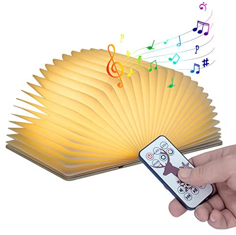 QXMGCBOK 3D Drachen geformte Relief Bluetooth Buch Lautsprecher, Nachtlicht, 3W tragbare drahtlose Bluetooth Musik Atmosphäre Buch Licht, passend für Outdoor oder Familientreffen