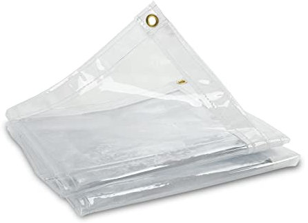 SUPERFASTRACING Clear Tarp Tarp Vorhang für den Außenbereich, Vinyl, PVC, wasserdicht, winddicht, für Garten, Terrasse, Vorhänge