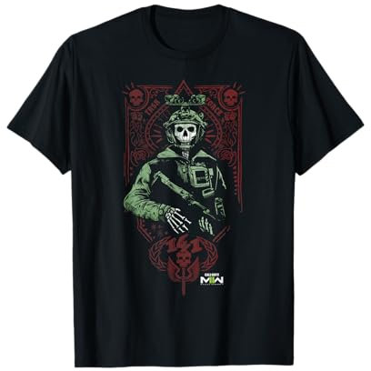 Call of Duty: Modern Warfare 2 Ghost Playing Card Portrait T-Shirt