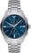 Emporio Armani Watch For Men, 2 sub dial Chronograph Movement and 43mm Case Size with Stainless steel, Leather or Silicone strap Silberton und Aquablau , 43MM