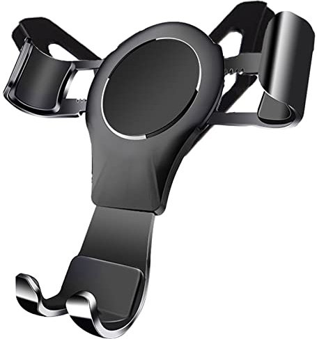 MICMXMO Supporto per Cellulare da Auto per Audi A1 8X 2010-2018, Porta Cellulare Auto Gravity Auto Lock Stabile Jitter Hatchback Smartphone di Alluminio Universale Car Phone Holder (Nero)