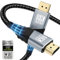YUETUOL Câble HDMI 2m, 8K@60Hz Câble HDMI 2.1, 48gbps Haute Vitesse 4K@120Hz pour PS5 Console 7680P DTS:X eARC Dolby Vision, HDCP 2.2/2.3, HDR Dynamique,Compatible avec PS5/4/3 X-BOX HDTV