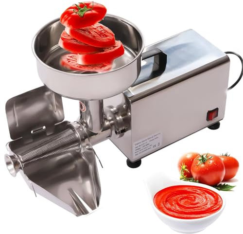 Qiang Passapomodoro,Spremiagrumi,Filtro per Frutta E Verdura,Fresatrice per Pomodoro in Acciaio Inossidabile Pressa per Marmellata Succhi Facilmente Senza Sbucciare,Togliere I Semi 450W,110V