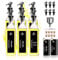 SAEIV Set de Bouteilles en Verre pour Huile D'olive - 6 Bouteilles 250ml avec Bec Verseur - Distributeur de Vinaigrette