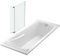 Jacob Delafon Lot Baignoire Droite 170 X 75 Corvette + Pare-Bain 2 Volets chromé