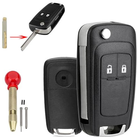 GZXNKEY For Vauxhall Astra J Key Fob Replacement Vauxhall Insignia Zafira Meriva Mokka Key Case Cover With Pin Removal Tool Vauxhall Key Fob Repair Kit for Astra Key Cover