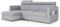 GREKPOL Sofa mit Schlaffunktion 160x220 - Hellgrau Sofa Cord - Ecksofa mit Schlaffunktion und Bettkasten - Schlafsofa mit Bettkasten