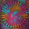 MOMOMUS Mandala Wandteppich Hippie, Boho oder Psychedelic XXL - Tie-Dye, 100% Baumwolle, Einzigartige Muster - Mehrfarbig, 210X230 cm