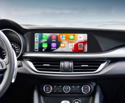 JLVVW Caja de Interfaz Inalámbrica Carplay, para Alfa Romeo Giulietta 949 Stelvio/Giulia 2016-2022 Android Auto Radio con Pantalla Táctil, Llamadas Manos Libres