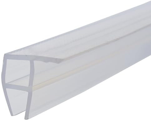 200cm Ersatzdichtung Wasserabweiser Corner Duschdichtung Spritzschutz für Glastür Duschtüren Duschwand Badewanne Duschkabine 6mm/ 8mm/ 10mm / 12mm (6mm)