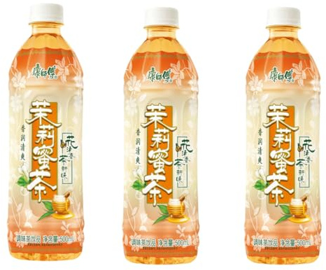 Master Kong Honey Jasmine Tea Delicious Iced Tea Bottle Drinks 500ml (Pack of 3)