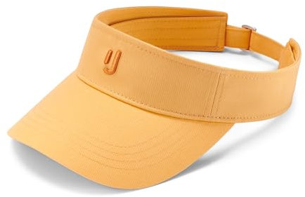 Johnny Urban Visor Cap Damen und Herren Orange - Terry - Sonnenschutz fürs Gesicht - Verstellbare Visier Kopfbedeckung aus Baumwolle - Sommer, Festival, Urlaub