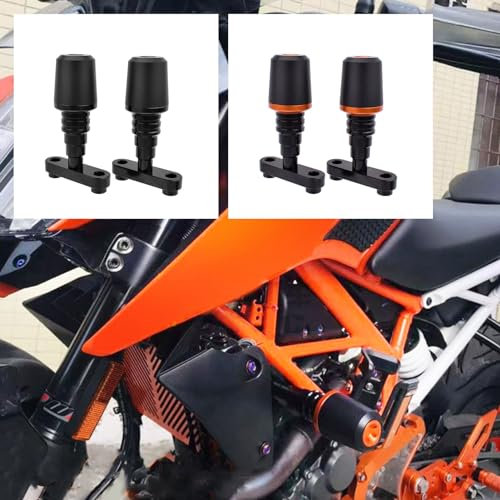 Midimttop Motorrad rahmens chieber Crash Pad Falls chutz Schutz Motors chutz Schieber Abdeckung Replacement for K&T&M Duke 125 DUKE200 DUKE-250 Duke 390 Accessories 2017-2023(Orange)