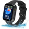 Montre Connectée Enfant 4G, Montre GPS Enfant Tracker avec Chat Vidéo Vocal SOS, Caméra, Class Mode, Jeux Réveil, Étanche IP68, Cadeau pour Filles et Garçons. (Noir)