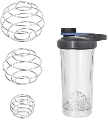 Shaker Ball,Shaker Kugel,3 Stück Edelstahl Shaker Ball,Shaker mit Kugel,Shaker Flasche Cup Draht Schneebesen für Protein-Mischgetränke(3 Größen)
