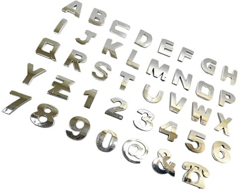 Buchstabenaufkleber für Auto, Buchstabenaufkleber für Auto, wetterfeste Nummernaufkleber für Autos, Zubehör für Autos, Aufkleber
