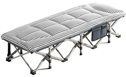 YHHLWXMDZ Klappbares Campingbett for Erwachsene mit Matratze, Gästebett Klappbar, Feldbett Klappbar, Klappbett for Camp, Büro, Zuhause (188 X 68 X 35 cm)