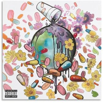 DAGUYS Rapper Juice Wrld Future & Juice WRLD Geschenkalben, Musikposter, Wandkunst, Bild, Malerei, Poster, Poster, Kunstwerke, Raumdekoration, 50 x 50 cm