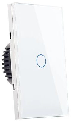 Touch Lichtschalter,Glas Panel Wand Lichtschalter, Bingoelec US-Standard-Touch-Siwtch-Wandlichtschalter, luxuriöser Glas-Touchscreen, kein WLAN, kein intelligenter Schalter. Nicht-intelligenter Schalt