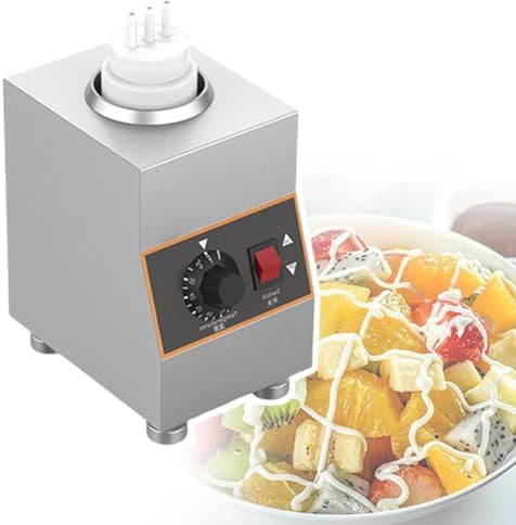 Scaldacioccolata calda invernale, scaldavivande elettrico da tavolo per salse uniformi, macchina per la conservazione del calore della marmellata con interruttore a un pulsante, 1 griglia-110 V