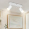VEKIDOT LED Deckenleuchte 2 Flammig, Deckenstrahler Schwenkbar, Deckenlampe Weiß GU10, Deckenleuchte Spot Modern, Deckenspots für Küche, Schlafzimmer, Wohnzimmer (Ohne Leuchtmittel)