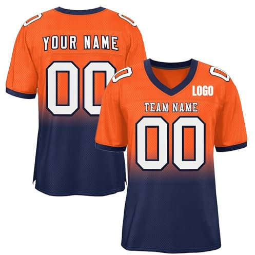 Generisch Herren Individuelle American Football Trikot Personalisiert Fußball Trikot Football Jersey Rugby T-Shirts Stitched/Printed Namen Number Sports Uniform Damen Kinder 2025 Angebote(10)