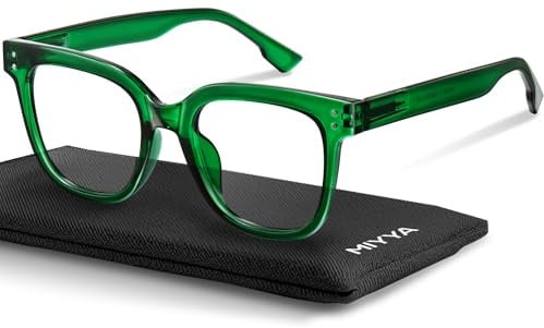 miyya Oversized Blue Light Glasses For Woman, Fashion, Computer Screen, Non Prescription Glasses For Women