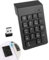 teasteam Wireless Numeric Keypad 18 Key Number Pad Portable 2.4G Mini USB Numpad Slim Input Devices for Desktop Laptop Notebook PC Tablet Compatible with Windows System Black