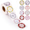 Tinoaly 1 Rolle 500stk Aufklebern Alles Gute Muttertag, 38mm Runde Geschenkanhänger Blumenmuster Muttertag Aufkleber Mama-Etiketten Dekoration Schachteln Umschläge Verschlusskarten Geschenkpapier