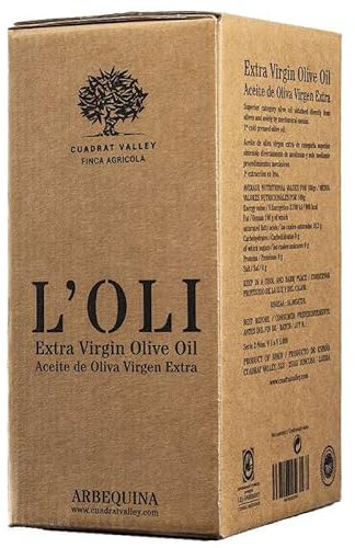 Cuadrat Valley | Huile d'olive extra vierge L'Oli Arbequina Sac en boîte 5L