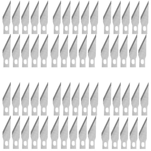 Pqahffowr 100 PCS Xacto Blades Exacto Knife Blades 11 - Outil de Coupe en Acier à Haute Teneur en