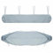 Floweringbeter Housse de protection imperméable pour auvent de terrasse, sac de rangement résistant aux intempéries, protection contre la poussière, pour auvents rétractables manuels (3,5 m, gris)