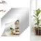wintfarm Self Adhesive Mirror Tiles,8 Pcs 30x30cm (2mm Thick) Stick On Mirrors For Walls,Acrylic Stick On Mirrors For Wardrobe Doors Bathroom Livingroom Bedroom Decor (8)