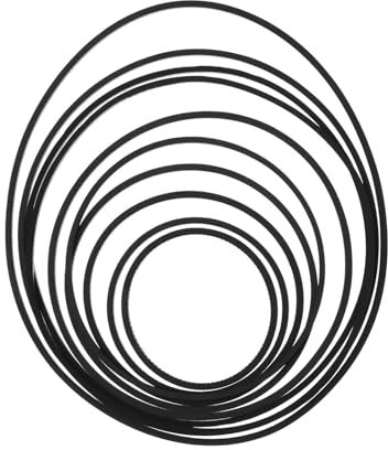 SELVFZ 100/200Pcs 25-70mm Turntable Belt For Project Different Specifications Turntable Belt Replacement For Cassettes Player Replacement Drive Belt