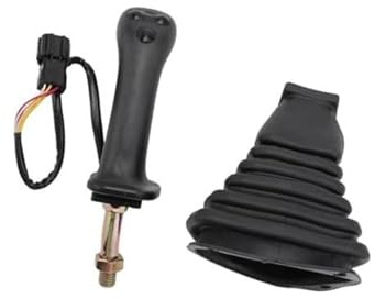 ZAPYVET Gabelstapler-Joystick, 3 Tasten, Bagger-Joystick-Baugruppe | Griffgetriebe mit Staubschutz, for DX150 215 225 300 370-9C, rechts