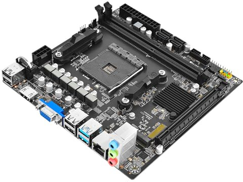 XAGMODSHN B350 Miniature ITX AM4 Mainboard Supports Processors DDR4 3200MHz NVMe PCIe3.0 Gaming PC Build Small Form Factor ITX Mainboard