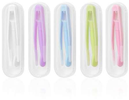 5-Piece Cosmetic Contact Lens Clip Stick Set, Contact Lens Tool, Safe Wearing Aid, Suitable For Daily Makeup And Contact Lens Removal.