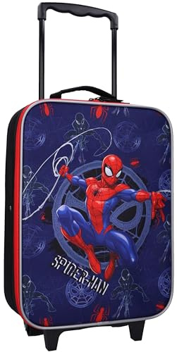 Vadobag Spiderman Trolley Koffer Kindertrolley Kinderkoffer mit Rollen Handgepäck Jungen