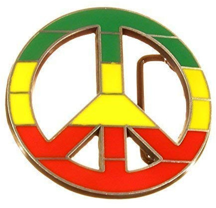 Buckle PEACE, Rasta, Rastafari, Reggae - Gürtelschnalle