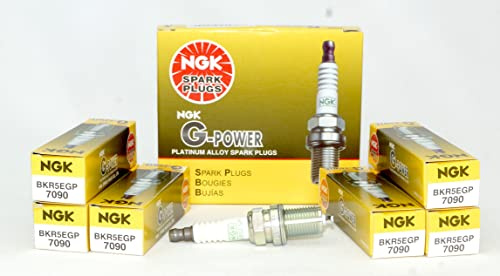 NGK 7090 G-Power Platinum Spark Plugs BKR5EGP (Qty 6)